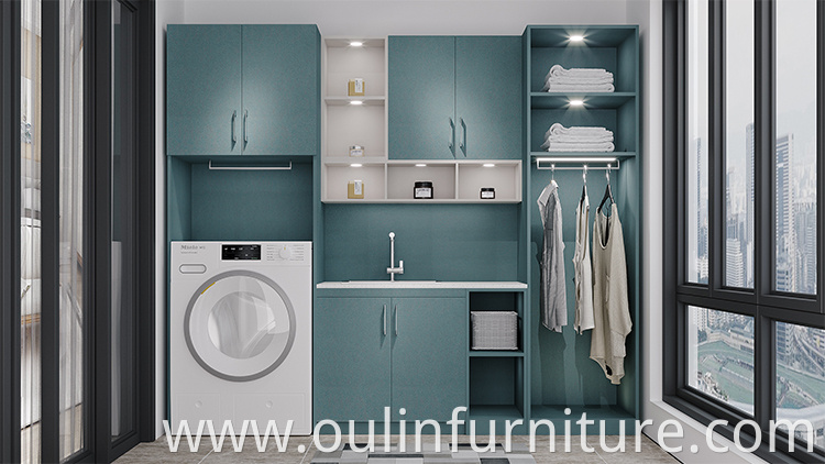 Modern design blue bathroom vanity cabinet for sale